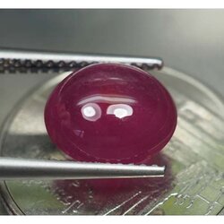 พลอยทับทิม (Ruby) 4.50 กะรัตสีแดงม่วง