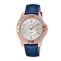 CASIO SHEEN นาฬิกาข้อมือ นาฬิกากันน้ำ นาฬิกาของแท้ ประกันศูนย์ CMG 1 ปี รุ่น SHE-4532PGL-7A