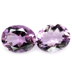 แอเมทิสต์สีม่วงเข้ม 4.63 กะรัต 2 ชิ้น