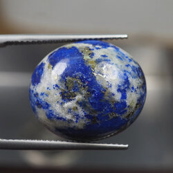 ลาพิส ลาซูลีสีฟ้า (Blue Lapis Lazuli) 17.65 กะรัต