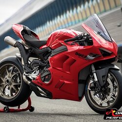 ท่อฟูล Akrapovic แบบปลายคู่ ออกบนสำหรับ V4 2022+ (For Exhibition only)