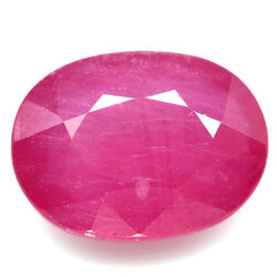 พลอยทับทิม (Ruby) 7.02 กะรัตสีชมพู