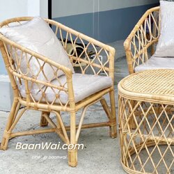 ชุดโซฟาหวายแท้