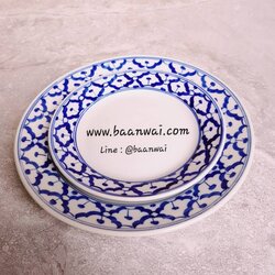 จานเซรามิค ลายคราม