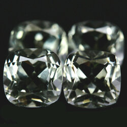 อะเมทิสต์สีเขียวอ่อนสวยมาก 6.15 กะรัต 4 ชิ้น