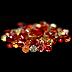 แซฟไฟร์หลากสี (Songea ) 8.80 กะรัต 83 ชิ้นทรงกลม