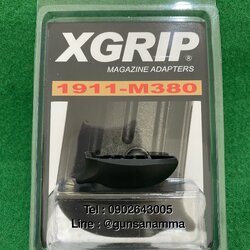 ADAPTER ยางสวม XGRIP แม็กกาซีน 1911-.380 (7นัด) ใส่สำหรับปืน 1911-.380 ตัวด้ามสั้น (6นัด)