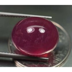 พลอยทับทิม 17.15 กะรัตสีชมพู