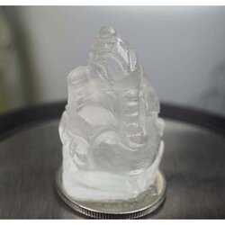 ควอร์ตขาวแกะสลักพระพิฆเนศวร 48.40 กะรัต