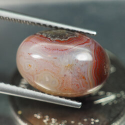 หินสีสวยลายธรรมชาติ (Crazy Lace Agate) 5.45 กะรัต