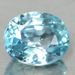 เพทาย (Blue Zircon) 1.20 กะรัตสีฟ้า