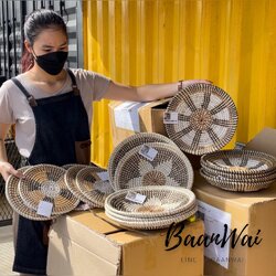 แผ่นรองจาน แผ่นตกแต่งผนัง ทรงกลม