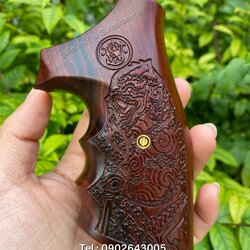 ด้ามไม้พยุง Smith&Wesson K Squarebutt (สแควบัท)