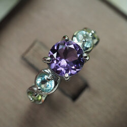 แหวนพลอยแอเมทิสต์ 2.60 กะรัต