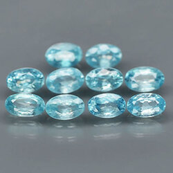 พลอยเพทายกัมพูชา (Zircon) 3.95 กะรัต 10 ชิ้น