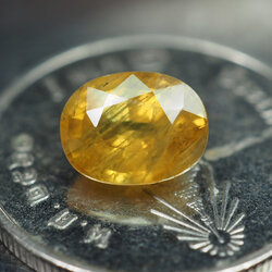 บุษราคัมบางกะจะ 1.85 กะรัต