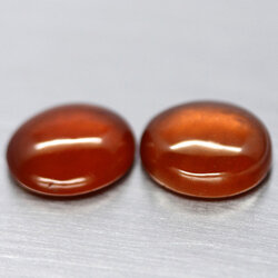 เฮสโซไนต์โกเมน (Hessonite) 6.90 กะรัต 2 ชิ้น