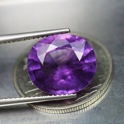 แอเมทิสต์สีม่วง (Purple Amethyst) 5.85 กะรัต