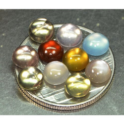 พลอยหลากสี 5.70 กะรัต 10 ชิ้นขนาด 5.2 มม.