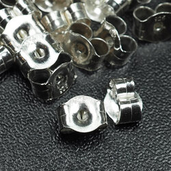 แป้นต่างหูเงินแท้ราคาต่อแพ็คตอก 925