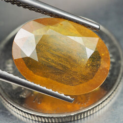 บุษราคัมอัฟริกาสีเหลือง (Sapphire) 4.35 กะรัต