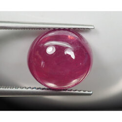 พลอยทับทิมแท้ 9.12 กะรัตสีแดงอมชมพู