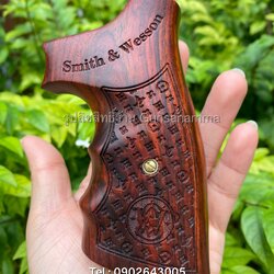 ด้ามไม้พยุง Smith&Wesson K Squarebutt (สแควบัท)