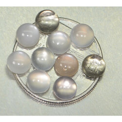 พลอยหลากสี 5.90 กะรัต 10 ชิ้น 5.4 มม.