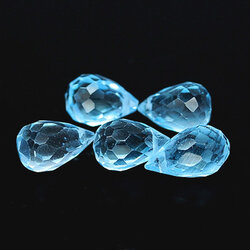 โทปาสสีฟ้า 11.05 กะรัต 5 ชิ้น