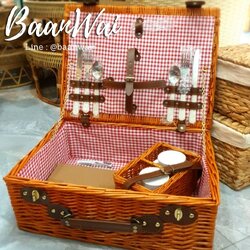 ตะกร้าปิคนิค พร้อมชุดครัว สำหรับ 2 ท่าน