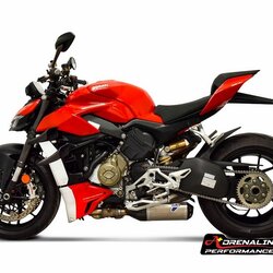 ท่อ Termignoni สลิปออน ไทเทเนียม แบบคู่ สำหรับ Street Fighter V4 (For Exhibition only)