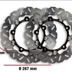 จานเบรค คู่หน้า Malossi สำหรับ Tmax 530 560 ขนาด 267mm full floating