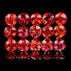 ซองเจียสีแดงส้ม 0.95 กะรัต 15 ชิ้น 2.3 มิล