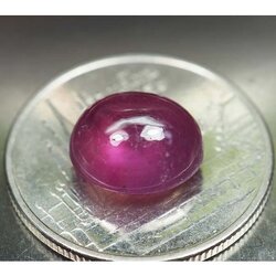 พลอยทับทิม (Ruby) 4.82 สีม่วงชมพู