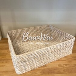 กล่องหวาย กล่องหวายสาน ลิ้นชักหวาย กล่องสานสีมุก