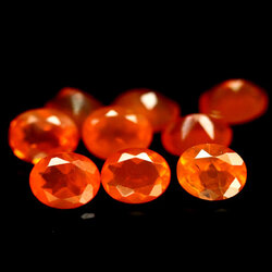 ไฟร์โอปอลสีส้ม 2.48 กะรัต 9 ชิ้น
