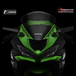 กระจกข้าง Rizoma รุ่น stealth ทำหน้าที่เป็นเหมือนสปอยเลอร์ สร้างแรงกด downforce สำหรับ ZX6 2021+