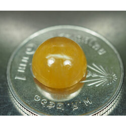 บุษราคัมอัฟริกาสีเหลืองส้ม 5.20 กะรัตสวย