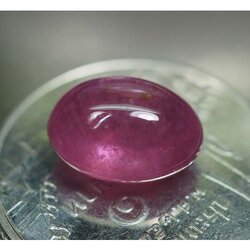 พลอยทับทิม 4.60 กะรัตสีชมพูม่วง