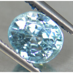 เพทาย (Blue Zircon) 1.25 กะรัตสีฟ้า