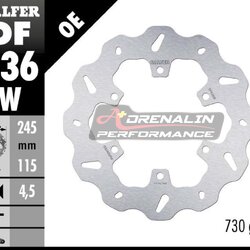 จานเบรค หลัง GALFER สำหรับ Monster 821 2018+ จอสี