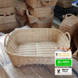 ตะกร้าหวายทรงเหลี่ยม