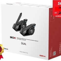 Sena 30K Mesh Intercom แพ็คคู่ (Dual Pack) ลำโพง HD