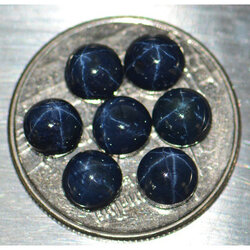 พลอยไพลินไทยสตาร์ 7.10 กะรัต 7 ชิ้น 6 ขาสวย