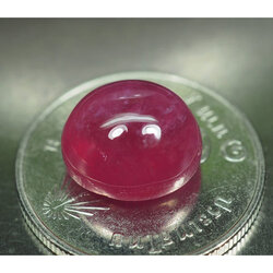 พลอยทับทิมแท้ 8.50 กะรัตสีชมพูสวยหวาน