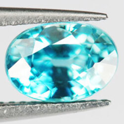เพทาย (Blue Zircon) 0.90 กะรัตสีฟ้า