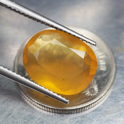 โอปอลสีเหลือง (Yellow Opal Mexico) 4.60 กะรัต