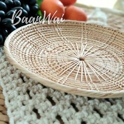 กระจาดหวาย ทรงกลม หวายเวียน..