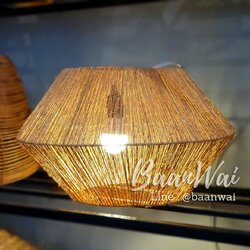 โคมไฟเชือก โครงเหล็ก