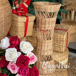 แจกันหวายสาน ทรงสูง แจกันใส่ดอกไม้